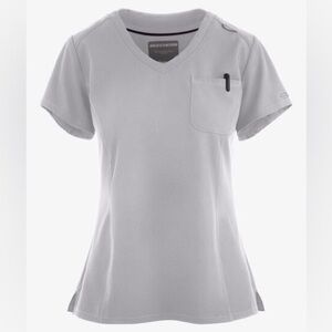 Skechers Light Gray V-Neck Women's Top